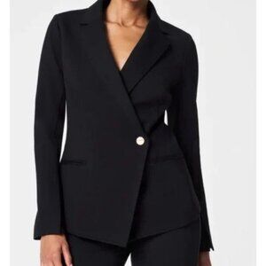 Spanx The Perfect Asymmetrical Blazer Size XS Ponte Knit NWOT Closet Staple